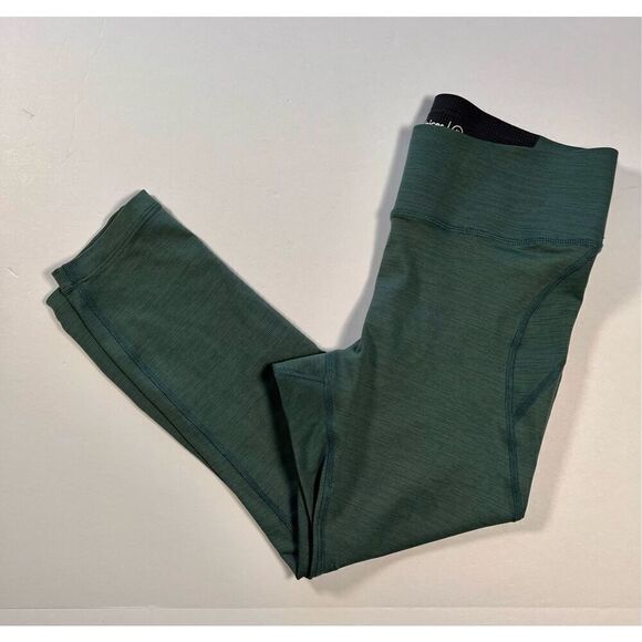 Outdoor Voices Cropped Leggings Green Blue Spacedye Athletic Womens Size Medium - Picture 1 of 8
